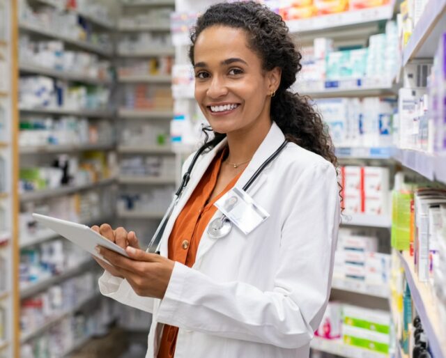 Female-Pharmacist-Studying-Pharmacy-In-Georgia-Country