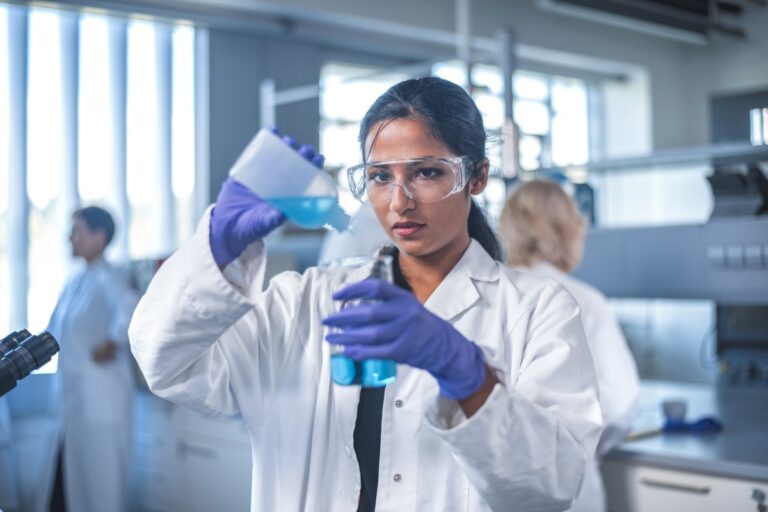female-Indian-biochemist-studying-biomedical-engineering-in-Georgia-country-Europe